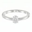 Le PeTeton Oval Cut Diamond Solitaire Engagement Ring in 18K Gold - Jackson Hole Jewelry Company