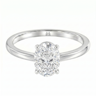 Le Grande Teton Oval Cut Diamond Solitaire Engagement Ring in 18K Gold - Jackson Hole Jewelry Company