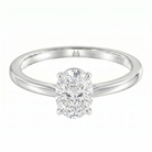 Le Grande Teton Oval Cut Diamond Solitaire Engagement Ring in 18K Gold - Jackson Hole Jewelry Company