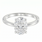 Le Grande Teton Oval Cut Diamond Solitaire Engagement Ring in 18K Gold - Jackson Hole Jewelry Company
