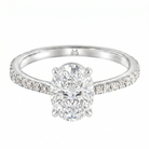 Le Grande Teton Oval Cut Diamond Solitaire Engagement Ring in 18K Gold - Jackson Hole Jewelry Company