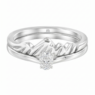 Le PeTeton Oval Cut Diamond Solitaire Engagement Dúo Stack Rings in 18K Gold - Jackson Hole Jewelry Company