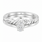 Le PeTeton Oval Cut Diamond Solitaire Engagement Dúo Stack Rings in 18K Gold - Jackson Hole Jewelry Company