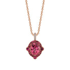 Omi Privé - Pink Spinel & Diamond Pendant in 18K Rose Gold - Jackson Hole Jewelry Company