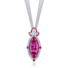 Omi Privé Imperial Topaz, Spinel & Diamond Pendant in Platinum - Jackson Hole Jewelry Company