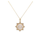 18K YELLOW GOLD HALO STAR NECKLACE - Jackson Hole Jewelry Company