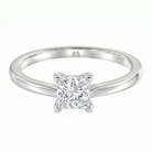 Le Grande Teton Princess Cut Diamond Solitaire Engagement Ring in 18K Gold - Jackson Hole Jewelry Company