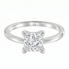 Le Grande Teton Princess Cut Diamond Solitaire Engagement Ring in 18K Gold - Jackson Hole Jewelry Company