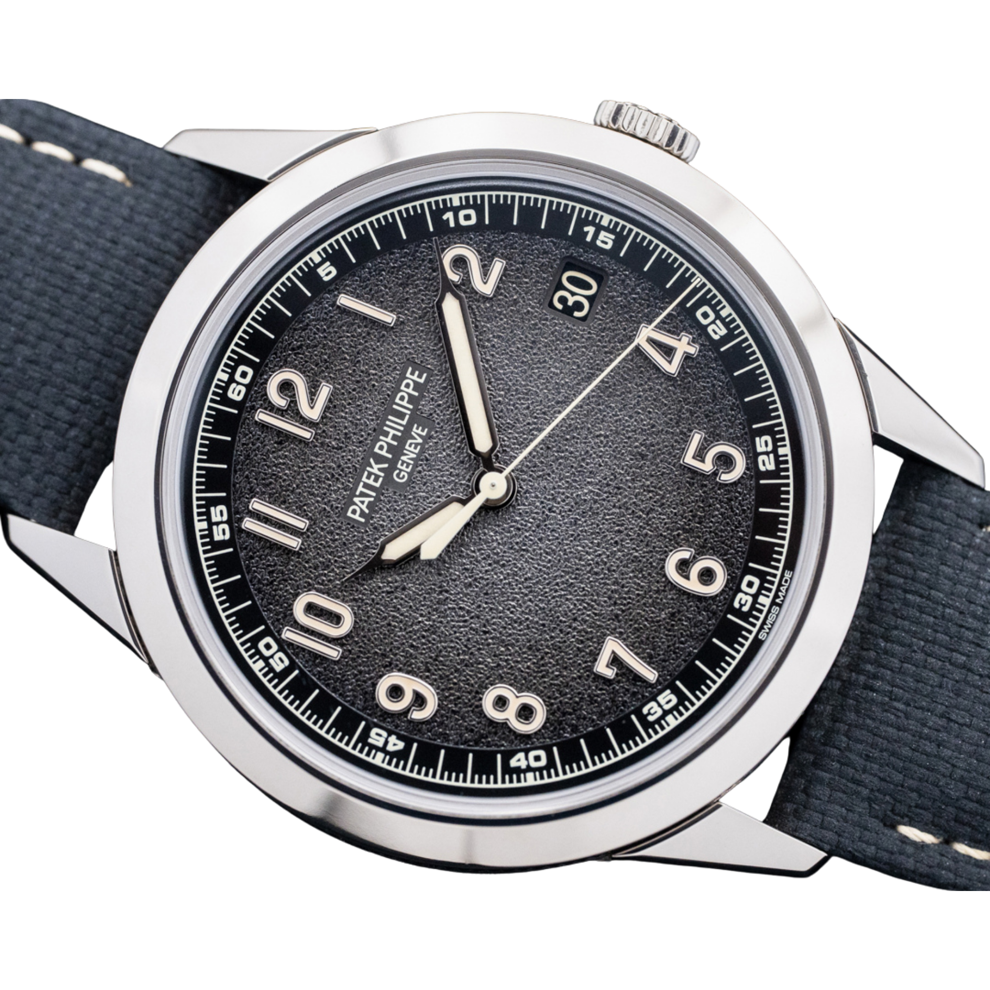 Patek Philippe Calatrava Self Winding Charcoal Grey Dial on Strap 40mm - Jackson Hole Jewelry Company