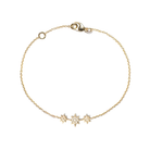 ANZIE Aztec North Star Mini Bar Bracelet in 14K Yellow Gold 0.10 cttw - Jackson Hole Jewelry Company