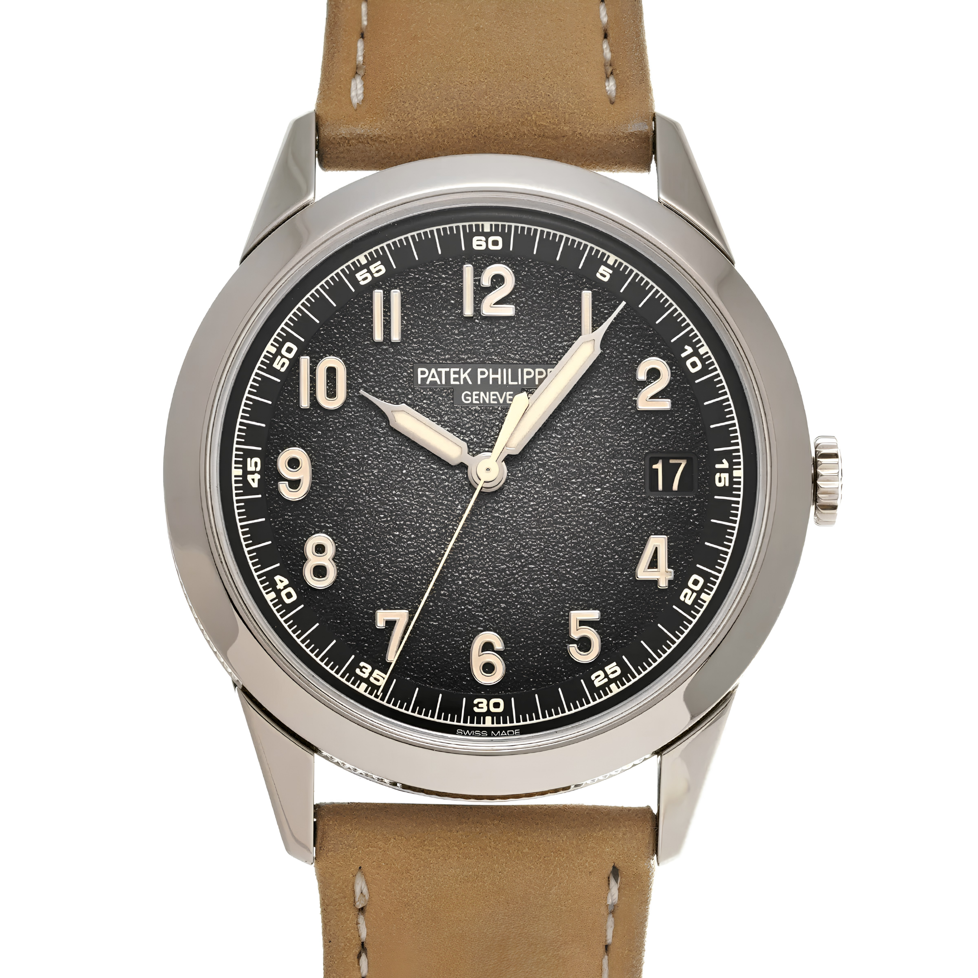 Patek Philippe Calatrava Self Winding Charcoal Grey Dial on Strap 40mm - Jackson Hole Jewelry Company