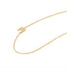 ANZIE Love Letter Pavé Diamond Necklace in 14K Gold 0.05 cttw - Jackson Hole Jewelry Company