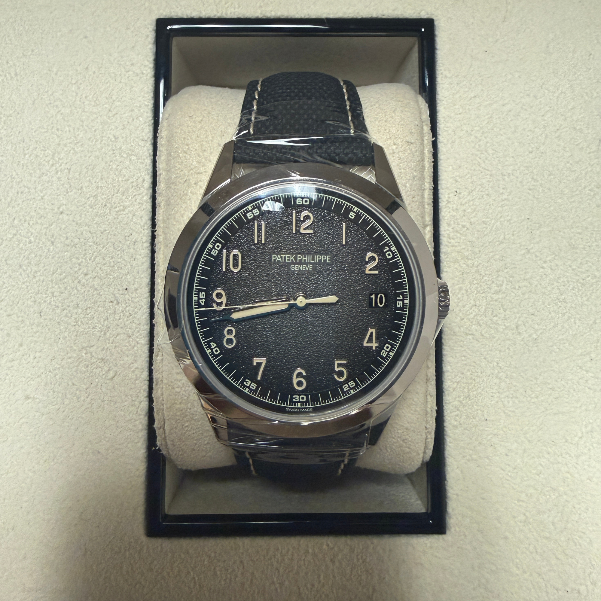 Patek Philippe Calatrava Self Winding Charcoal Grey Dial on Strap 40mm - Jackson Hole Jewelry Company