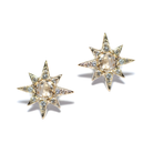 ANZIE Aztec Mini Starburst Stud Earrings in 14K Yellow Gold 0.22 cttw - Jackson Hole Jewelry Company