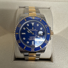 Rolex Submariner Bluesy 40mm Blue Diamond Dial on Oyster Bracelet - Jackson Hole Jewelry Company