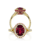 Omi Privé - Ruby & Diamond Ring in 18K Yellow Gold - Jackson Hole Jewelry Company