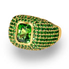 Omi Privé - Tsavorite Garnet Ring in 18K Yellow Gold - Jackson Hole Jewelry Company