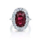 Omi Privé - Ruby & Diamond Ring in Platinum - Jackson Hole Jewelry Company