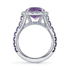 Omi Privé - Fancy Purple Sapphire & Diamond Ring in Platinum - Jackson Hole Jewelry Company