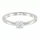 Le PeTeton Round French Cut Diamond Solitaire Engagement Ring in 18K Gold - Jackson Hole Jewelry Company