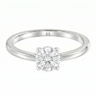 Le Grande Teton Round French Cut Diamond Solitaire Engagement Ring in 18K Gold - Jackson Hole Jewelry Company