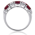 Picchiotti - Oval Ruby and Round Diamond Fashion Ring in 18K White Gold - Jackson Hole Jewelry Company