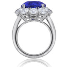 Picchiotti - Cushion Blue Sapphire and Round Diamond Ring in Platinum - Jackson Hole Jewelry Company