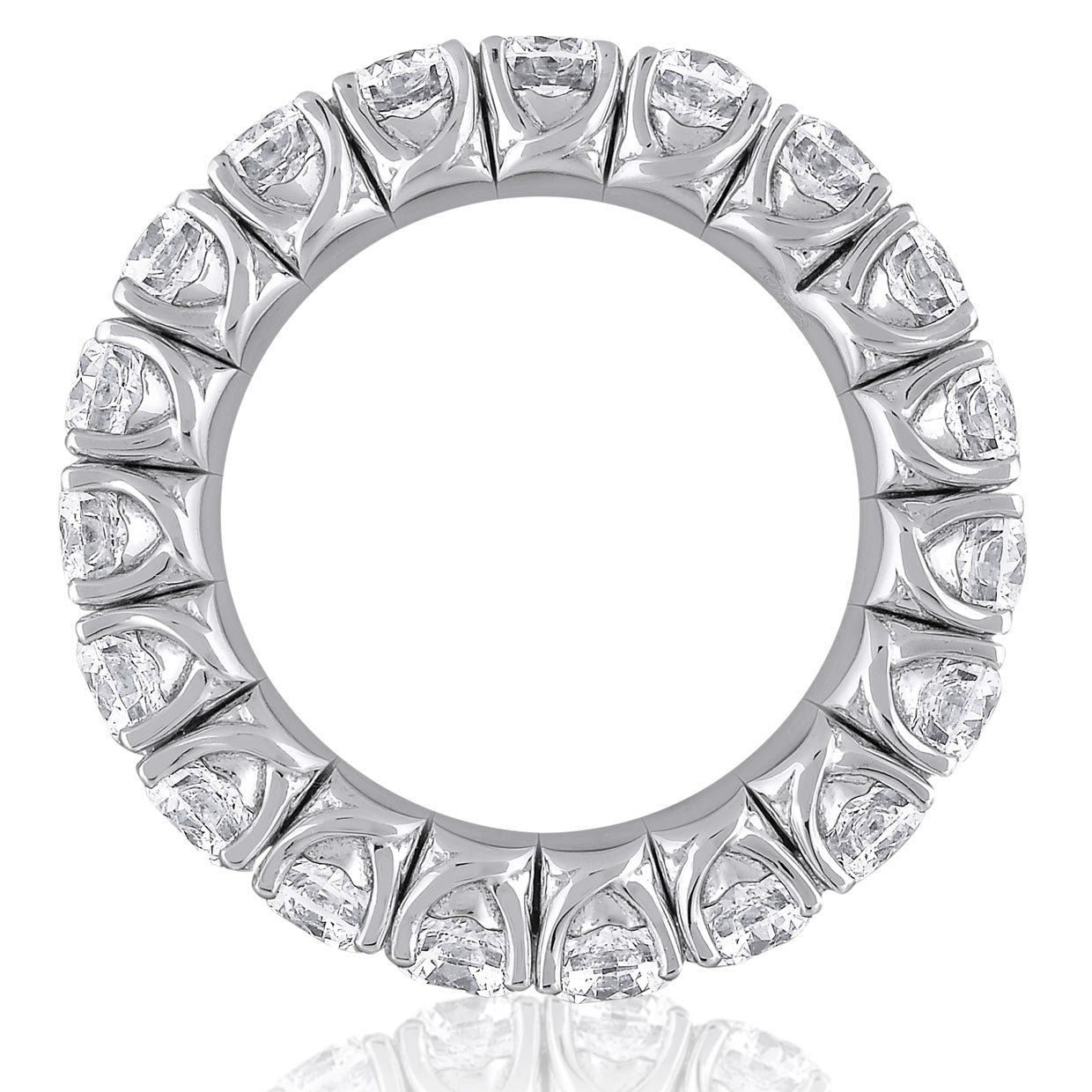 Picchiotti Xpandable™ Ruby and Diamond Half Eternity Ring in 18K White Gold - Jackson Hole Jewelry Company