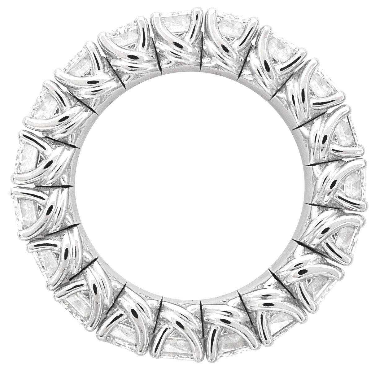 Picchiotti Xpandable™ Emerald-Cut Diamond Eternity Ring in 18K White Gold - Jackson Hole Jewelry Company