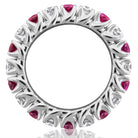 Picchiotti Xpandable™ Ruby and Diamond Eternity Band in 18K White Gold - Jackson Hole Jewelry Company