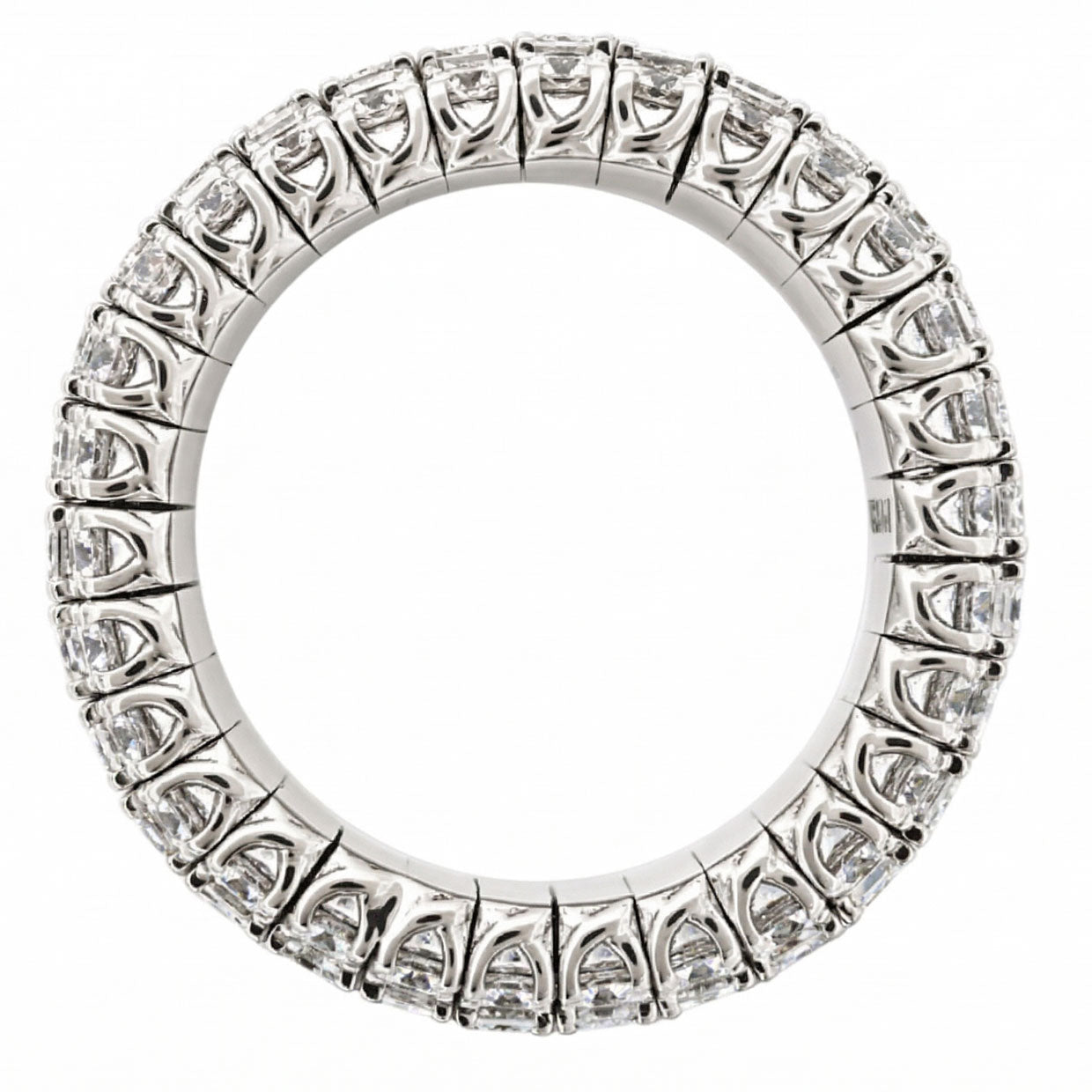 Picchiotti - Xpandable™ 3-Row Mixed-Cit Diamond Eternity Ring in 18K White Gold - Jackson Hole Jewelry Company