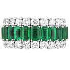 Picchiotti - Xpandable™ Emerald and Diamond 3-Row Ring in 18K White Gold - Jackson Hole Jewelry Company