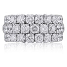 Picchiotti - Xpandable™ 3-Row Round Diamond Ring in 18K White Gold - Jackson Hole Jewelry Company