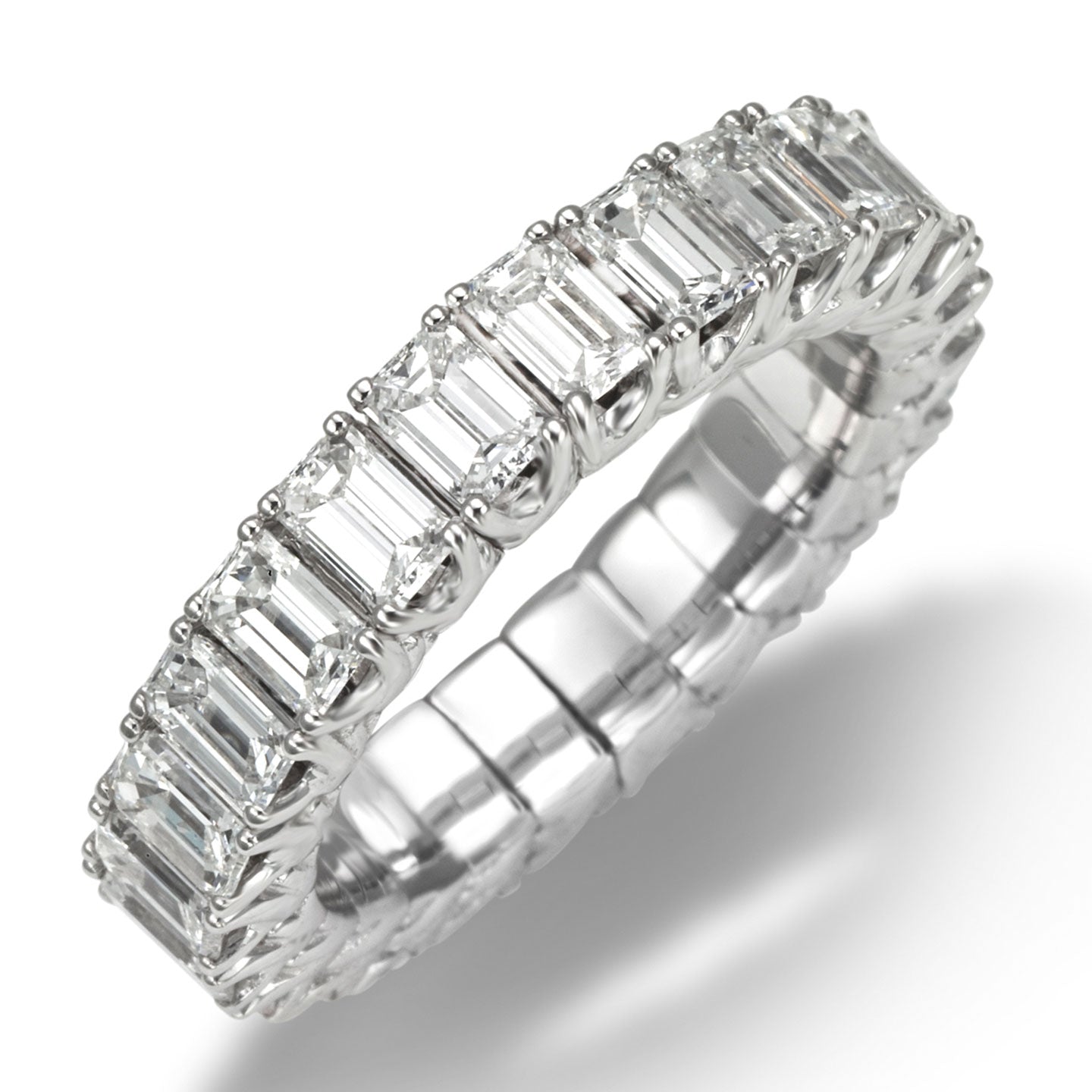 Picchiotti - Xpandable™ Emerald-Cut Diamond Eternity Band in 18K Gold - Jackson Hole Jewelry Company