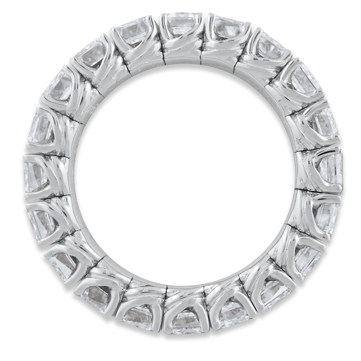 Picchiotti - Emerald-Cut Xpandable™ Diamond Eternity Ring in 18K Gold - Jackson Hole Jewelry Company