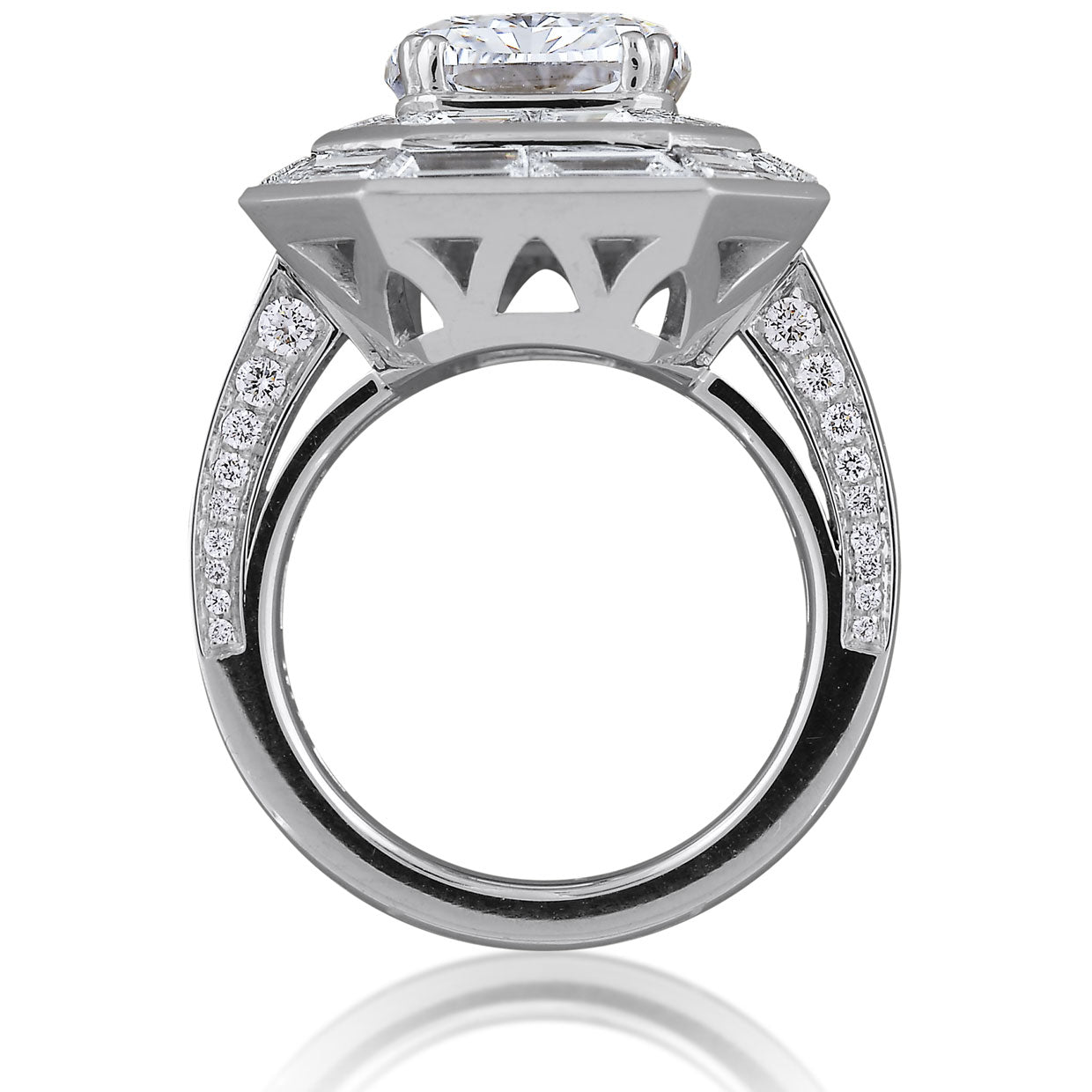 Picchiotti - Classic Cushion Diamond Ring in 18K White Gold - Jackson Hole Jewelry Company