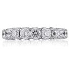 Picchiotti Xpandable™ Round Diamond Half Eternity Ring in 18K White Gold - Jackson Hole Jewelry Company