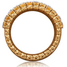Picchiotti - Xpandable™ Emerald-Cut Fancy Yellow & White Diamond Half Way Ring in 18K Yellow Gold - Jackson Hole Jewelry Company