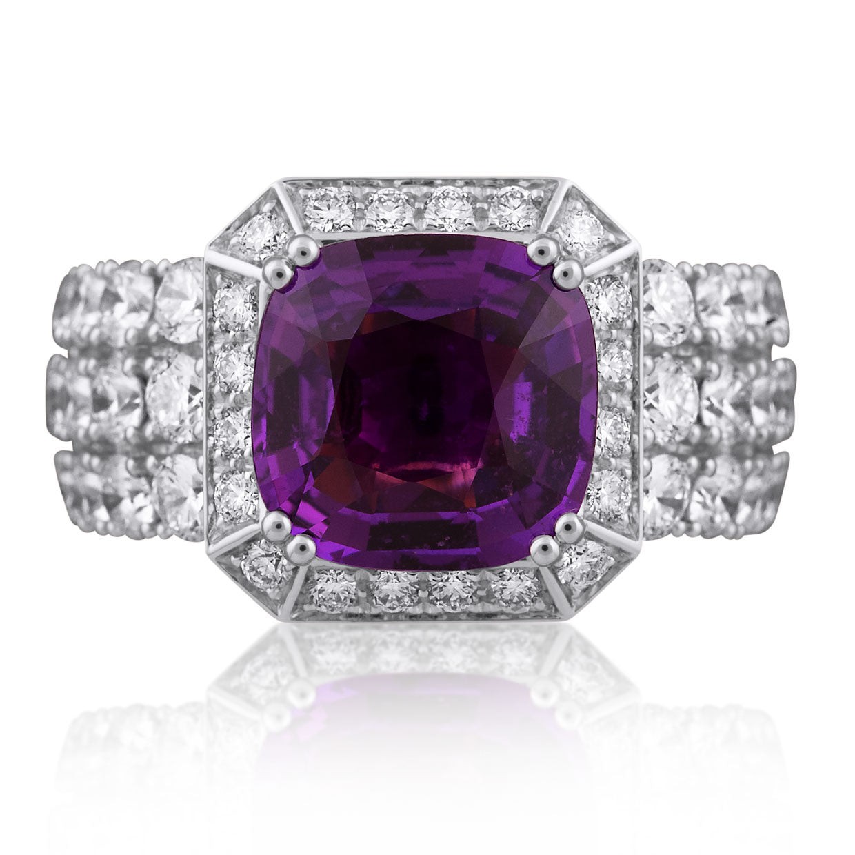 Picchiotti - Xpandable™ Pink Sapphire and Diamond Fashion Ring in 18K White Gold - Jackson Hole Jewelry Company