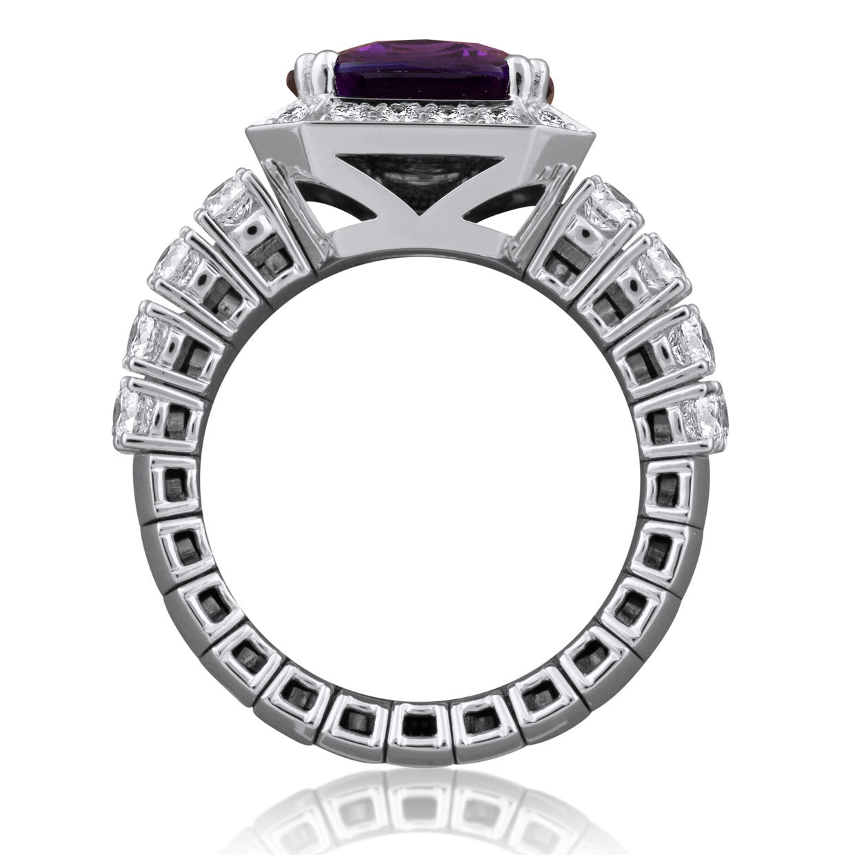 Picchiotti - Xpandable™ Pink Sapphire and Diamond Fashion Ring in 18K White Gold - Jackson Hole Jewelry Company