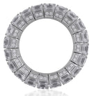 Picchiotti - Xpandable™ Baguette and Radiant-Cut Diamond Eternity Band in 18K White Gold - Jackson Hole Jewelry Company