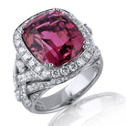 Picchiotti - Red Tourmaline and Diamond Ring in 18K White Gold - Jackson Hole Jewelry Company