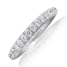 Picchiotti - Xpandable™ Half Way Diamond Band in 18K White Gold - Jackson Hole Jewelry Company