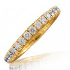 Picchiotti - Xpandable™ Half Way Diamond Band in 18K Yellow Gold - Jackson Hole Jewelry Company