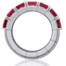 Picchiotti Xpandable™ Ruby & Diamond 4‑Row Ring in 18K White Gold - Jackson Hole Jewelry Company