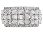Picchiotti - Xpandable™ 3-Row Emerald-Cut Half Way Diamond Ring in 18K White Gold - Jackson Hole Jewelry Company