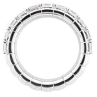 Picchiotti - Xpandable™ 3-Row Emerald-Cut Half Way Diamond Ring in 18K White Gold - Jackson Hole Jewelry Company