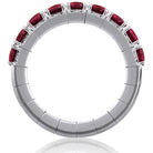 Picchiotti Xpandable™ Round Ruby & Diamond Ring in 18K White Gold - Jackson Hole Jewelry Company