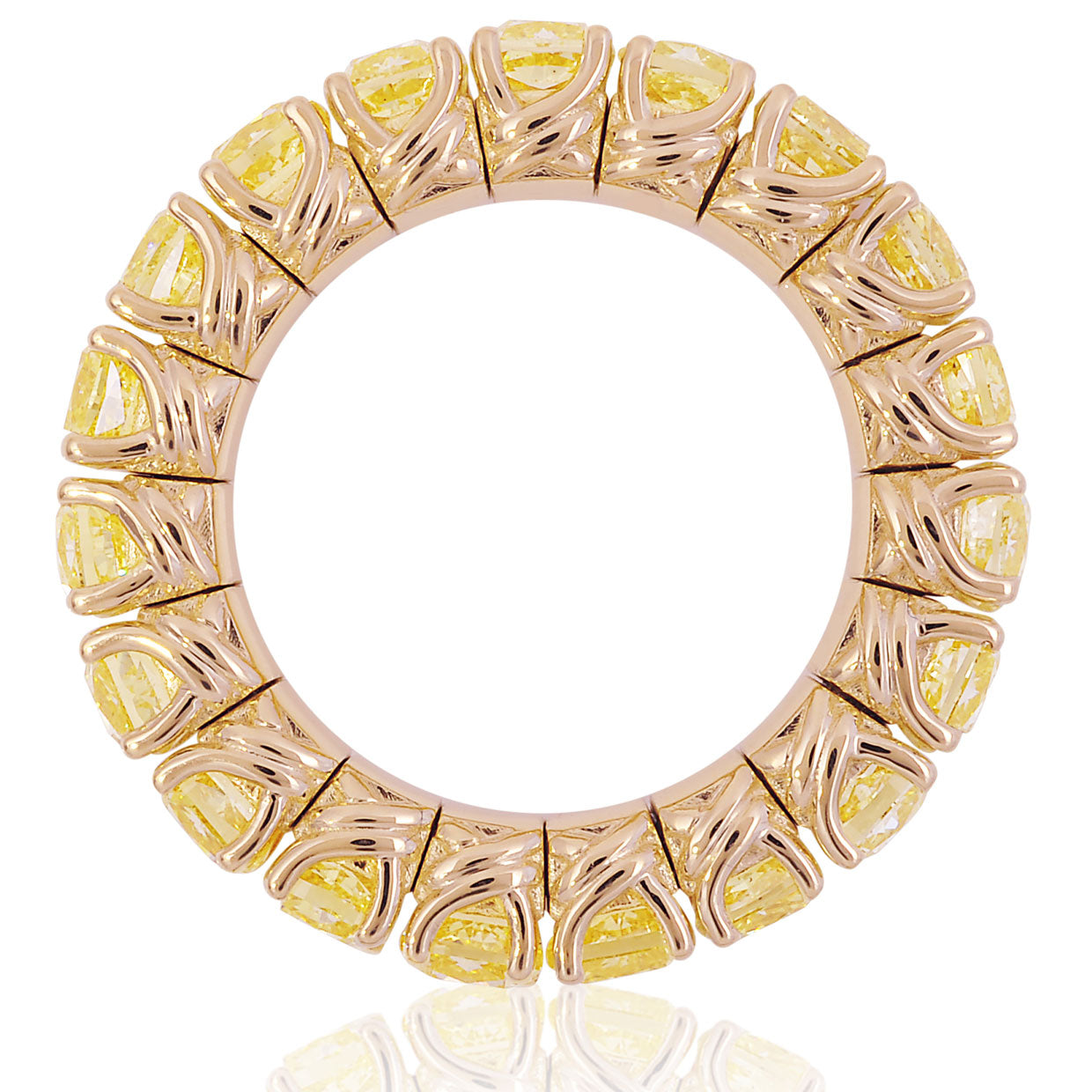 Picchiotti - Xpandable™ Cushion-Cut Fancy Yellow Diamond Ring in 18K Yellow Gold - Jackson Hole Jewelry Company