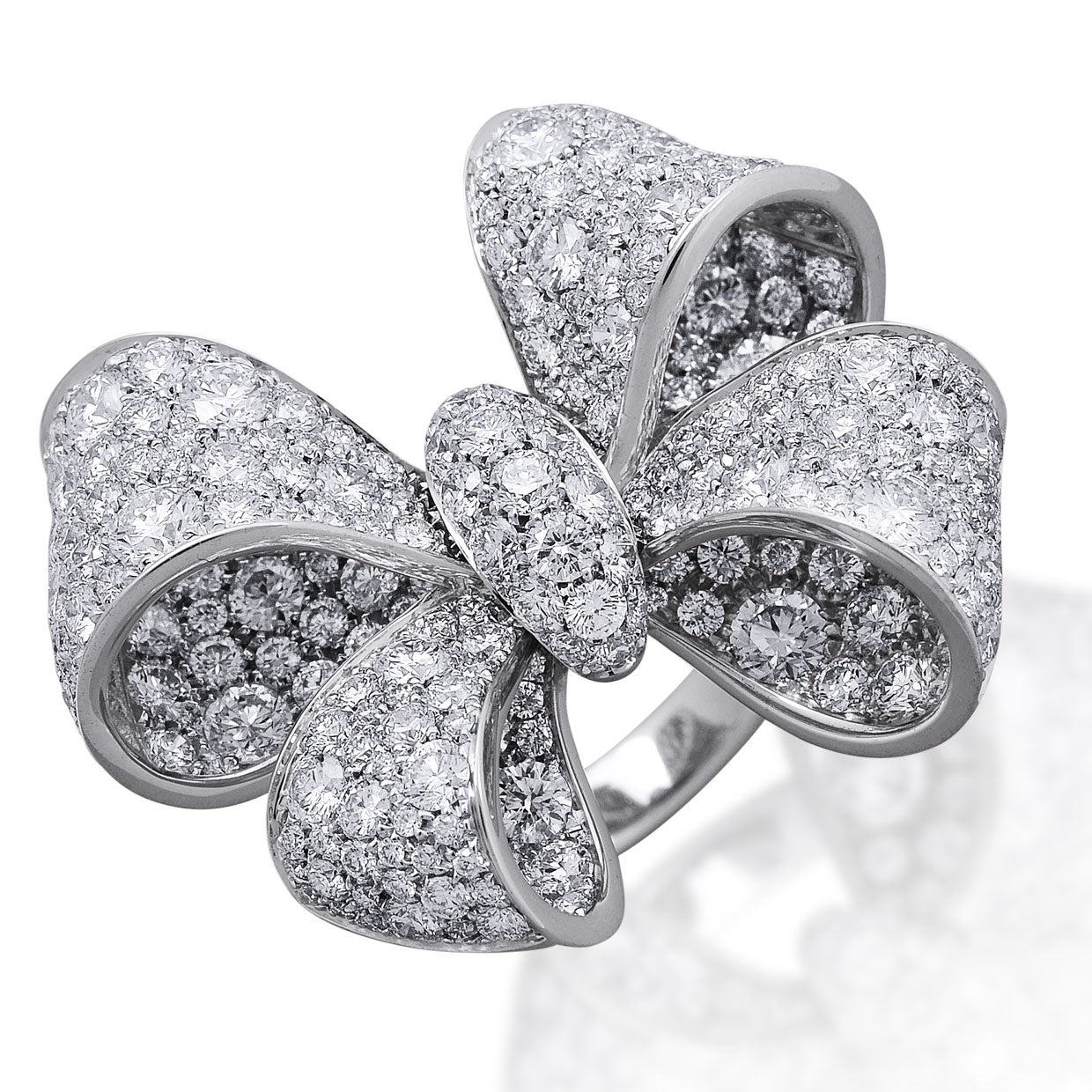 Picchiotti - Bow Diamond Ring in 18K White Gold - Jackson Hole Jewelry Company